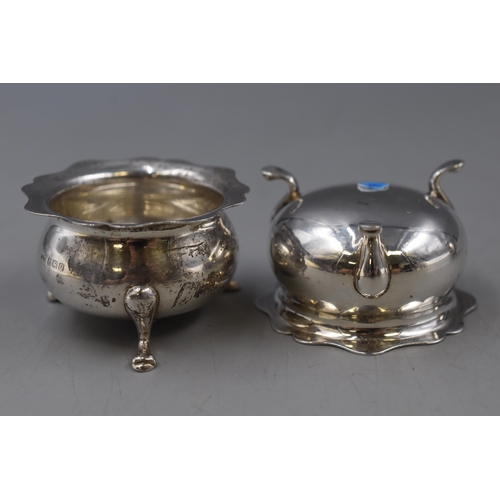 25 - Antique Silver Hallmarked Birmingham Condiment items, includes Pepper Pot and Two Condiment Pots. Wi... 