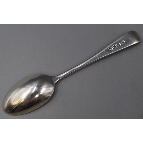 26 - Antique Silver Hallmarked Teaspoon with Monogram. Approx. Length 4