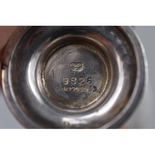 35 - Hallmarked Sheffield Silver Pepper Pot, Circa 1934. Approx. 8cm