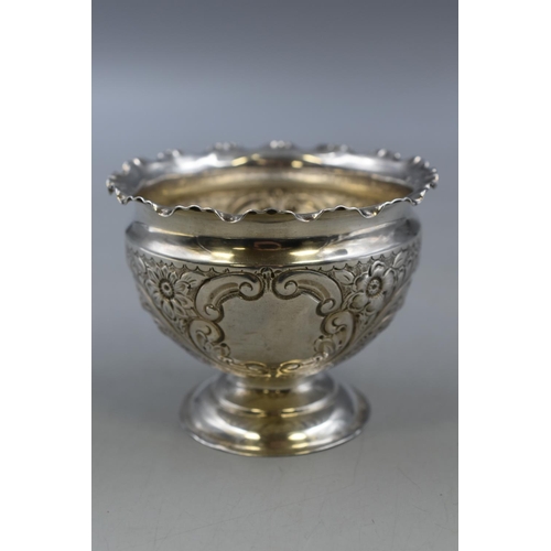 47 - Antique Edwardian Silver Hallmarked Sheffield Small Footed Pedestal Bowl. Circa 1904