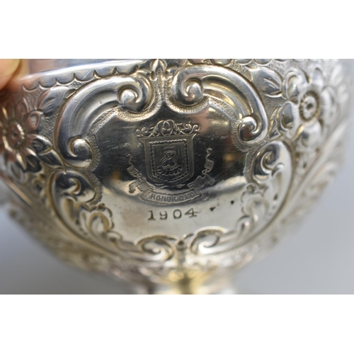 47 - Antique Edwardian Silver Hallmarked Sheffield Small Footed Pedestal Bowl. Circa 1904