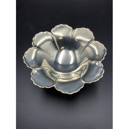 10A - Silver Hallmarked Birmingham Flower Dish by J.B. Chaterley & Sons. Circa 1944, Approx. 5”