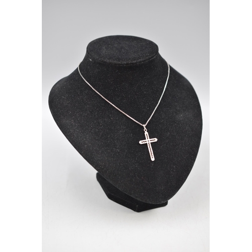 3 - Silver 925 Cross Pendant Necklace