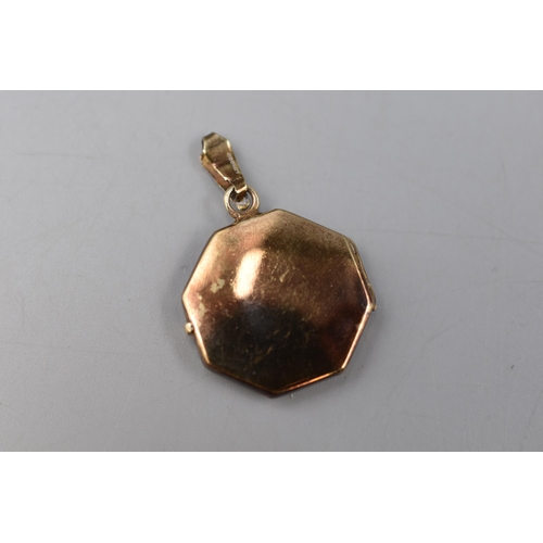 5 - Hallmarked Gold 375 (9ct) Locket Pendant (4.55 grams)