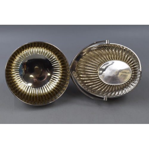 27 - A Hallmarked London Silver Bowl, Circa 1881. With Matching Silver Plated Roberts & Belk Handled ... 