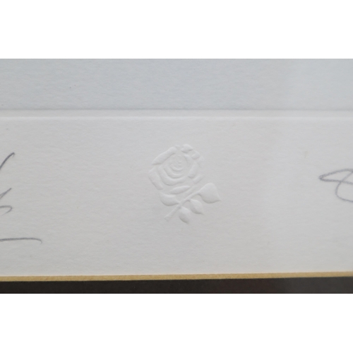 350 - Two Stephen Doig Hand Signed Limited Edition Signed Rugby Prints of Will Carling and Dean Richards i... 