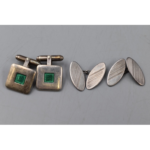 65 - Two Pairs of Vintage Silver 925 Cufflinks