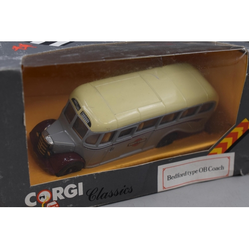 367 - Two Die-cast Collectors Vehicles to include a Boxed Corgi Bedford type OB Coach and a Super Babi 203... 