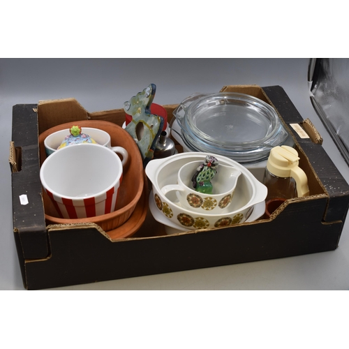 390 - A Selection of Kitchenalia. Includes Arcopal, Hostess Rendevous and More.