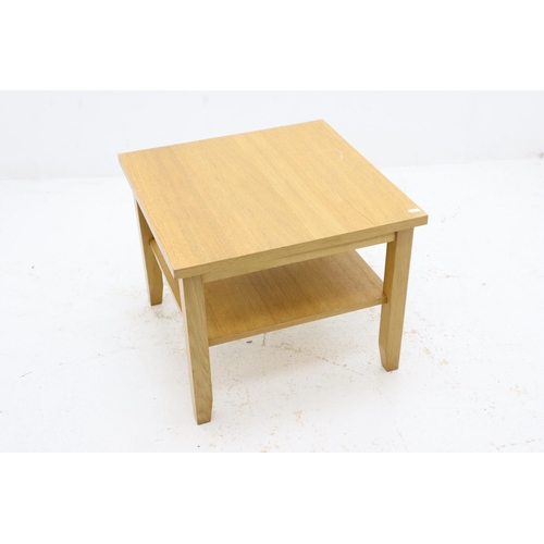 698 - Wooden Coffee/Side Table, With Under Shelf Ikea from the Skoghall Range 55 cm x 55cm x 45cm in Heigh... 