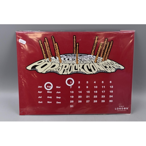 681 - A Selection of Six 'Visit London' Metal Perpetual Calendars, In Packaging.