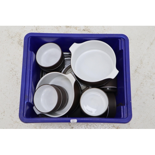 703 - Collection of Hornsea Contrast Dinner Ware including Bowls, Dishes, Plates, Cups and More