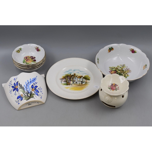 683 - A Selection of Ceramics. Includes Vintage Wedgwood Collectors Plate, Ceramic Floral Portuguese Style... 