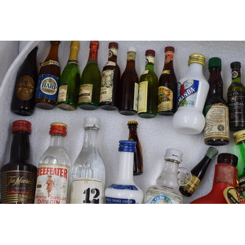 706 - Approx 50 Alcoholic Miniatures, including Capatain Morgan, Beefeater, Guinness and More (Bottles wit... 