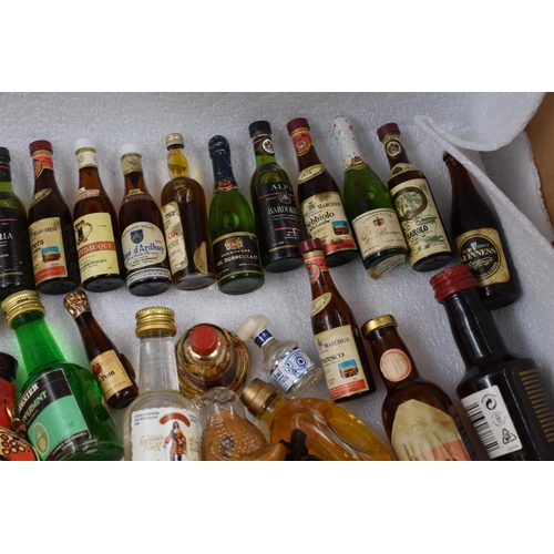 706 - Approx 50 Alcoholic Miniatures, including Capatain Morgan, Beefeater, Guinness and More (Bottles wit... 