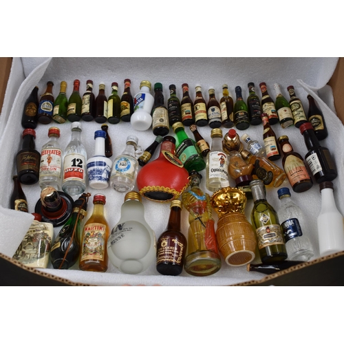 706 - Approx 50 Alcoholic Miniatures, including Capatain Morgan, Beefeater, Guinness and More (Bottles wit... 