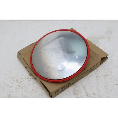 689 - A Boxed Circular Convex Mirror, Approx 18