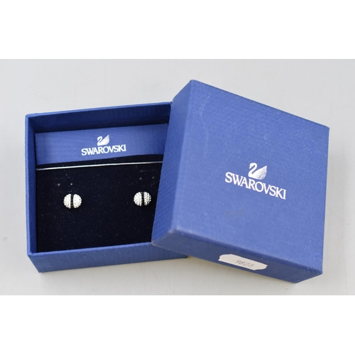 28 - Pair of New Swarovski Earrings in Presentation Box