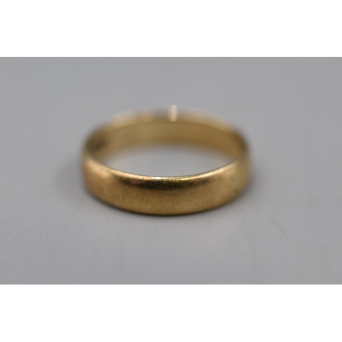 5 - Hallmarked Birmingham 375 (9ct) Gold Band Ring (2.53 grams) Complete with presentation Box