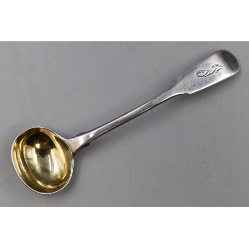 21 - Hallmarked London Circa 1825 Silver Mustard Spoon