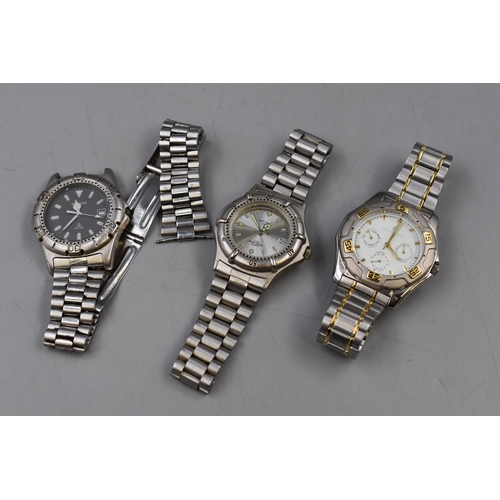 68 - Three Men's Divers Style Watches one a/f