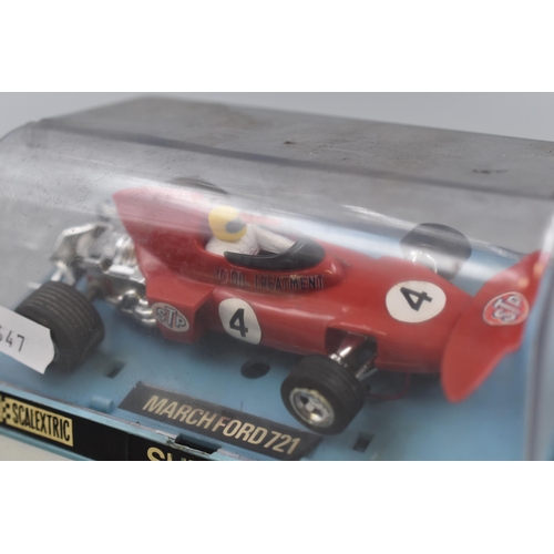 99 - Pair of Rare Vintage Scalextric Racing Cars to include Formula 1 JPS and a March Ford 721 C.026 Both... 