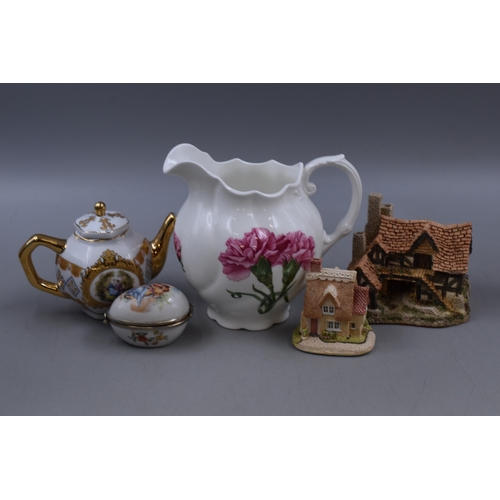 172 - Mixed Selection of Boxed Ceramics including Aynsley, Lilliput Lane, Orchid Collection, and More