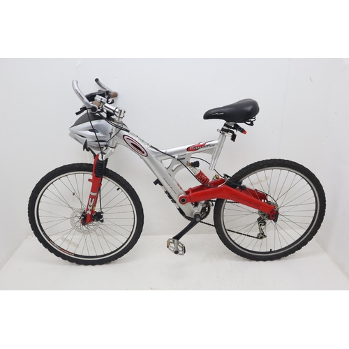 526 - A Carrera Banshee 24 Speed Mountain Bike, With Helmet and Inner Tubes.