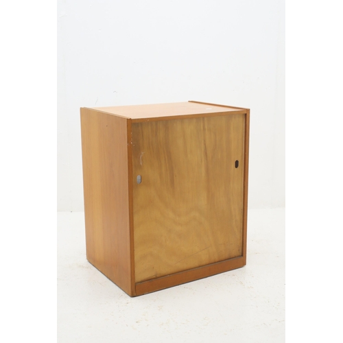 530 - A Mid-Century Remploy Stereo Cabinet, With Drawer and Record Storage. Approx 17.5