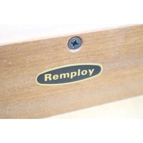 530 - A Mid-Century Remploy Stereo Cabinet, With Drawer and Record Storage. Approx 17.5