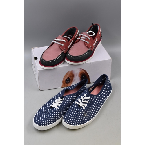 620 - Two New pairs of ladies Shoes to include a Pair of Brand New Hush Puppies Ladies Hattie Boat Shoes i... 