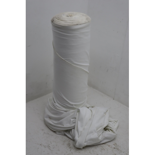 674 - Large Roll of White Hessian Material 36