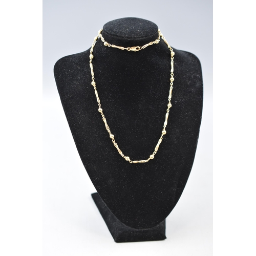 3 - Gold 375 (9ct) Ball Chain Necklace (24