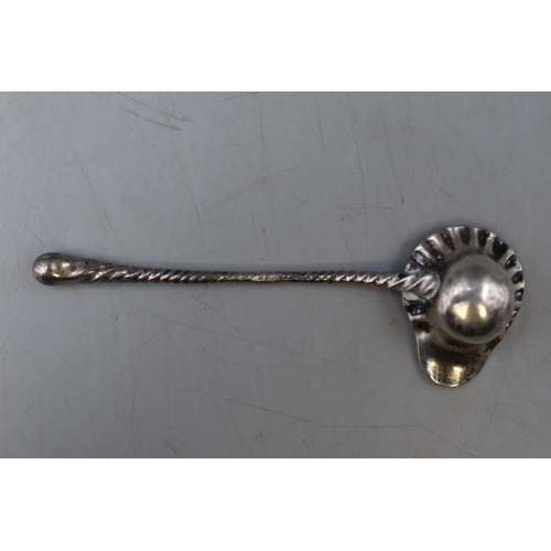 29 - Antique Unmarked Silver Toddy Spoon