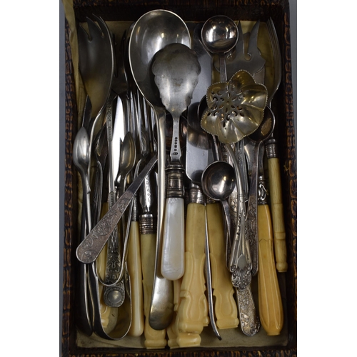 56 - Selection of Vintage Silver Plated Cutlery with Case