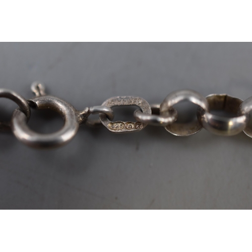 62 - Silver 925 Belcher Chain (18