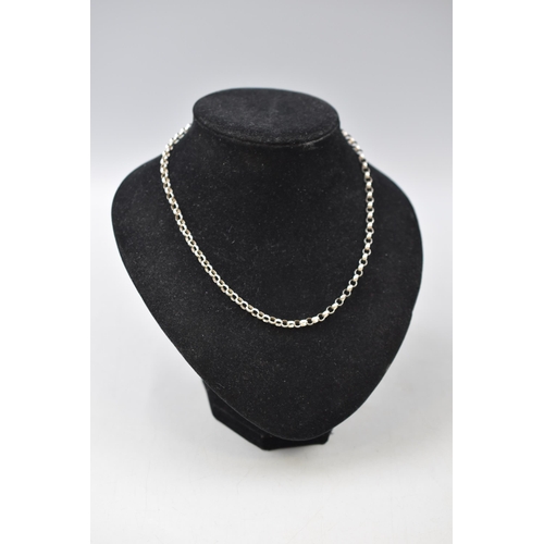 62 - Silver 925 Belcher Chain (18