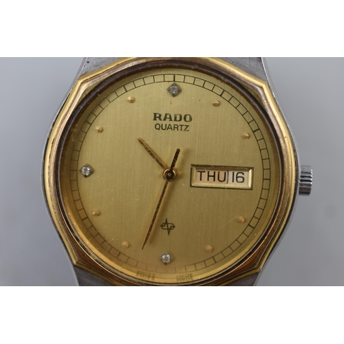 76 - RADO Quartz Day / Date Gents Watch (Working)