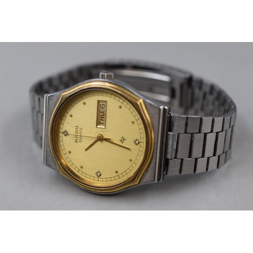 76 - RADO Quartz Day / Date Gents Watch (Working)