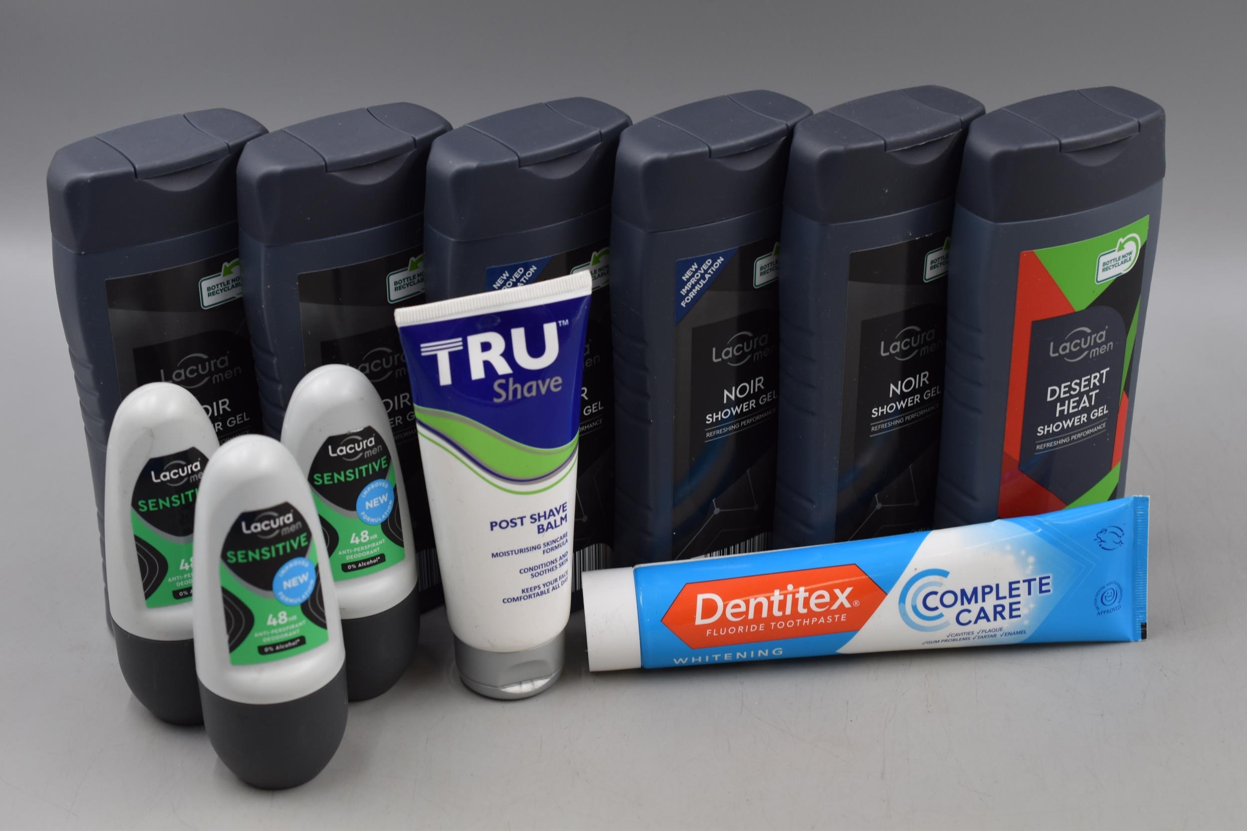 Selection of New Lacura Noir Shower Gels, Deodorant, Shaving Balm and More