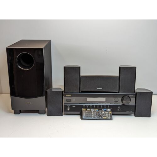 433 - Onkyo HT-R380 AV Receiver - 5.1 Surround sound system with Subwoofer & Speakers Complete With Re... 