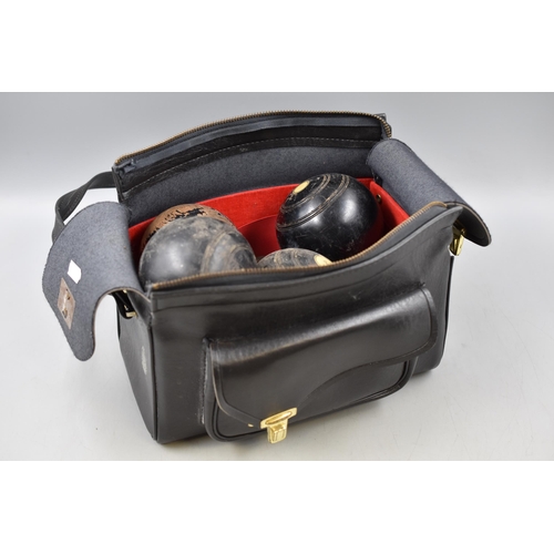 441 - Mixed Selection of Lawn Bowling Wooden Balls in Bag