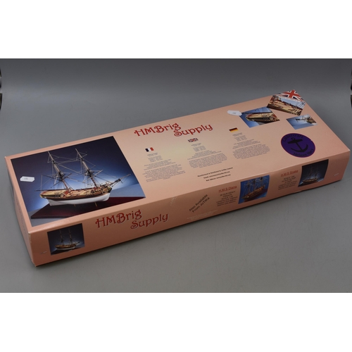 JoTika Model Ship Building Kit . HM BRIG SUPPLY. 1:64 Scale Model ...