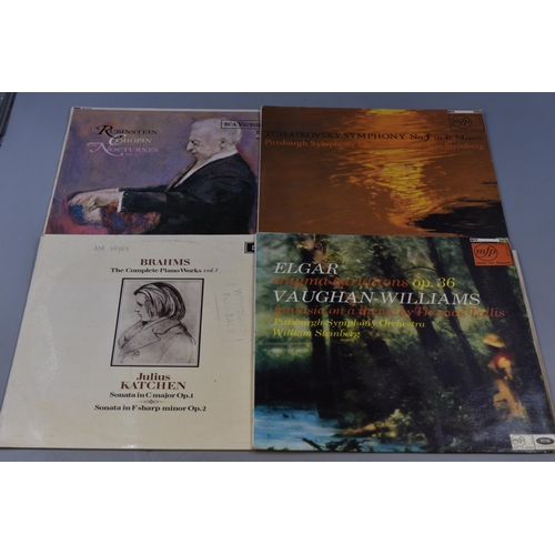 678 - Collection of Various Pre-Owned Classical Vinyl LP's to Include,Music From Tcjhaikovsky, Brahms, Elg... 