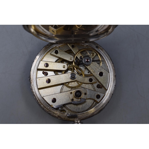 11 - Vintage Hallmarked Silver Half Hunter Pocket Watch (a/f)