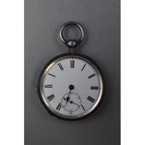 11 - Vintage Hallmarked Silver Half Hunter Pocket Watch (a/f)