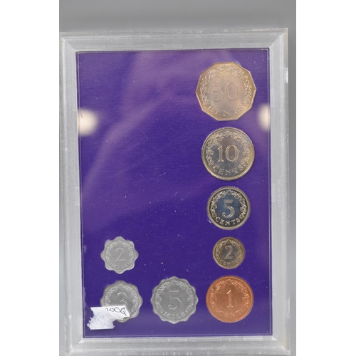 144 - 1972 Bank of Malta Selection of Coinage (8 Coins) in Case