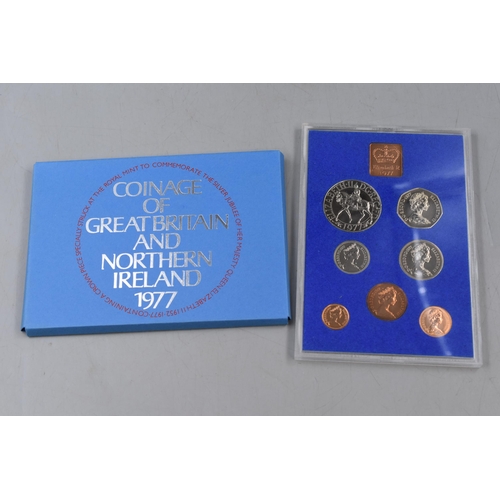 147 - The Royal Mint Coinage of Great Britain and Northern Ireland 1977 Proof Coin Set in Case