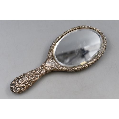 31 - Hallmarked Chester Silver Hand Mirror. Approx. 10