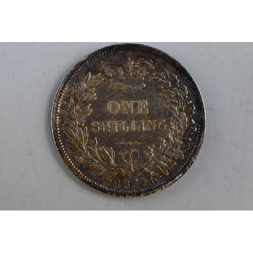 160 - William IIII 1834 Silver One Shilling